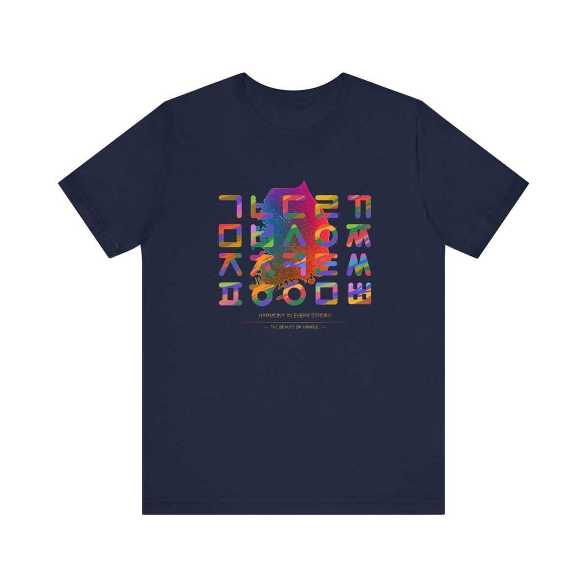 Korean Alphabet Unisex Jersey Short Sleeve Tee - Image 21