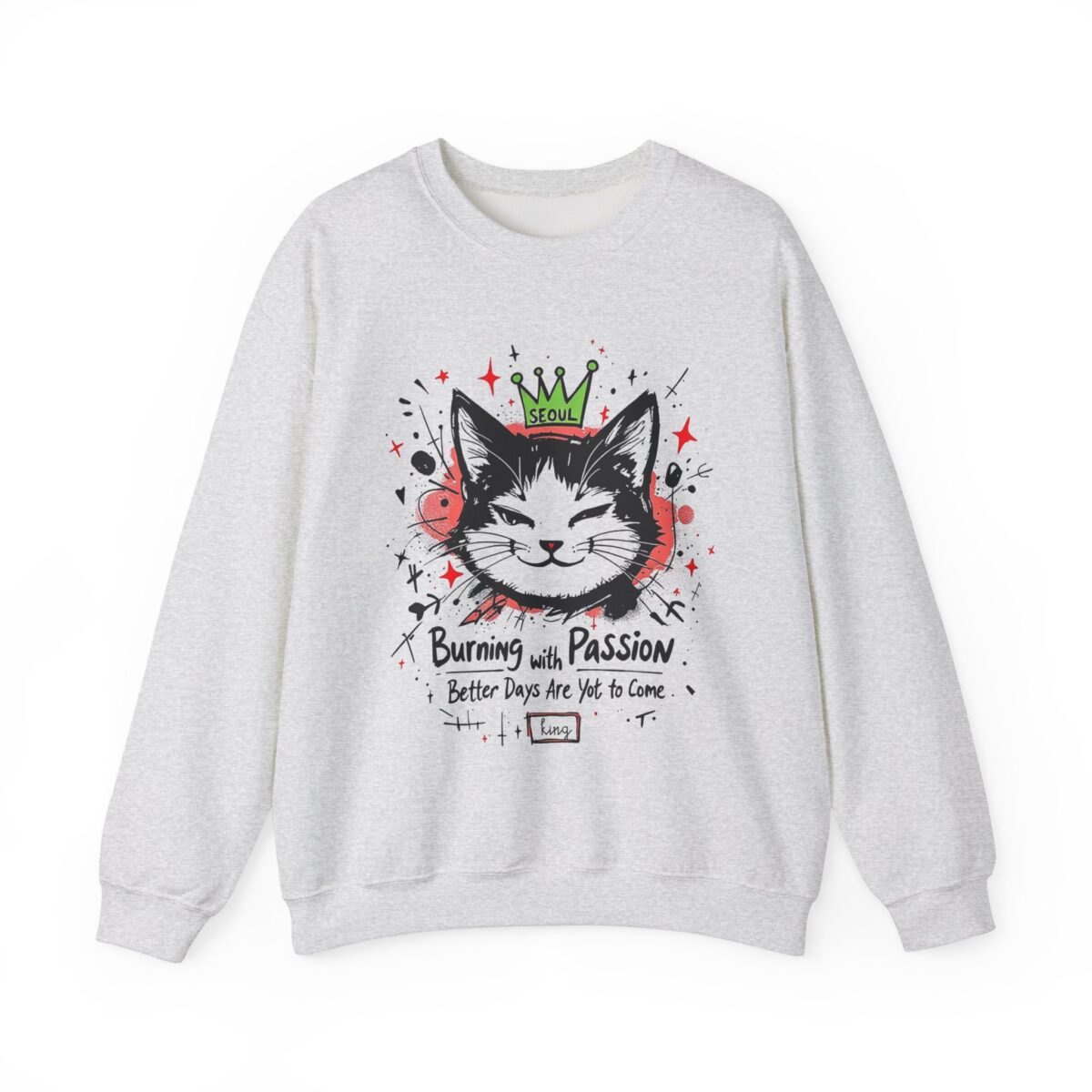 Better days are yet to come Unisex Heavy Blend™ Crewneck Sweatshirt - Image 5