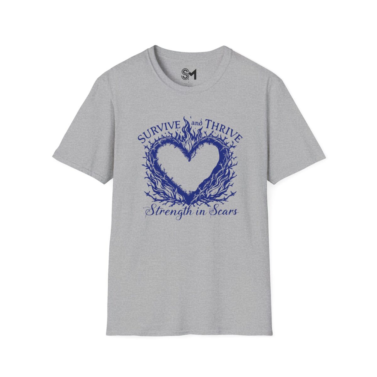 Strength in Scars Unisex Softstyle T-Shirt - Image 13