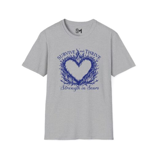 Strength in Scars Unisex Softstyle T-Shirt - Image 13
