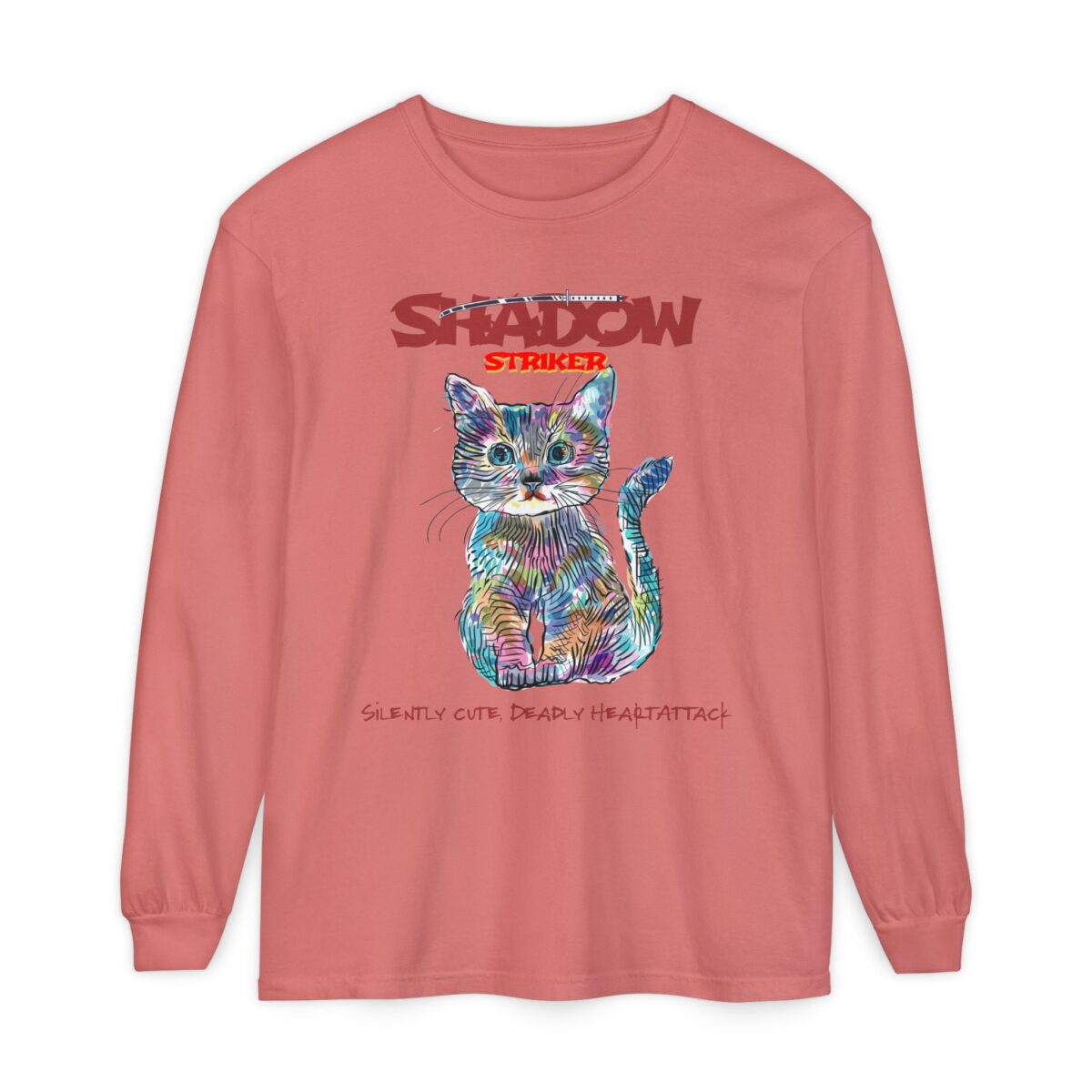 Shadow Striker Unisex Garment-dyed Long Sleeve T-Shirt - Image 61