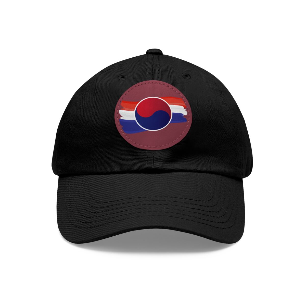 Korean Flag Hat with Leather Patch (Round) - Image 21