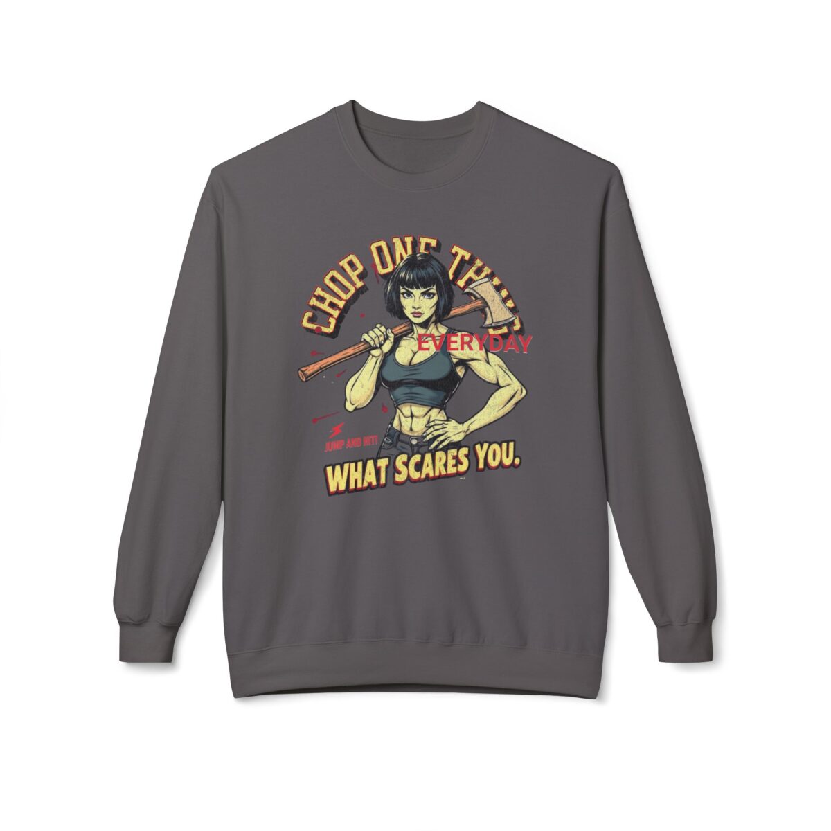 CHOP ONE THING Unisex Midweight Softstyle Fleece Crewneck Sweatshirt - Image 17