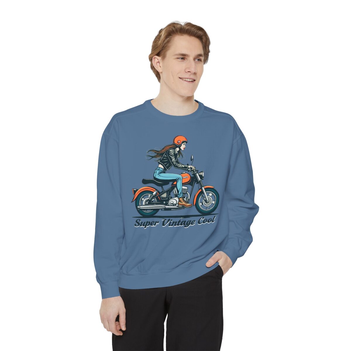 Super vintage cool Unisex Garment-Dyed Sweatshirt - Image 23