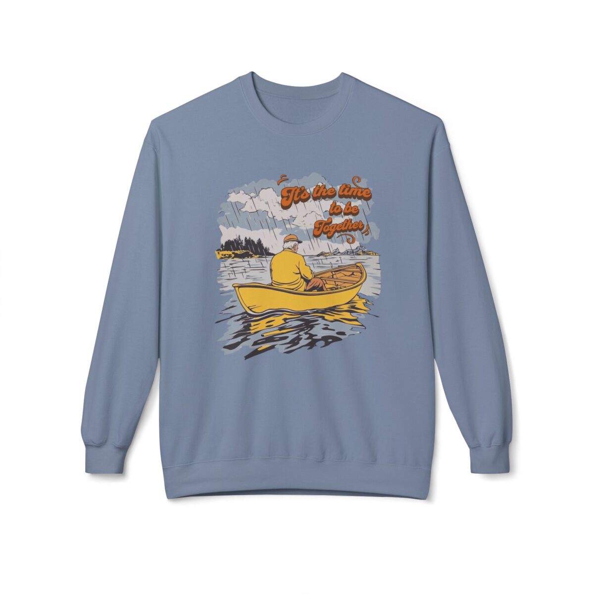 Time to be together Unisex Midweight Softstyle Fleece Crewneck Sweatshirt - Image 25