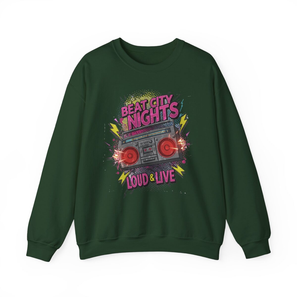 Beat city nights Unisex Heavy Blend™ Crewneck Sweatshirt - Image 13
