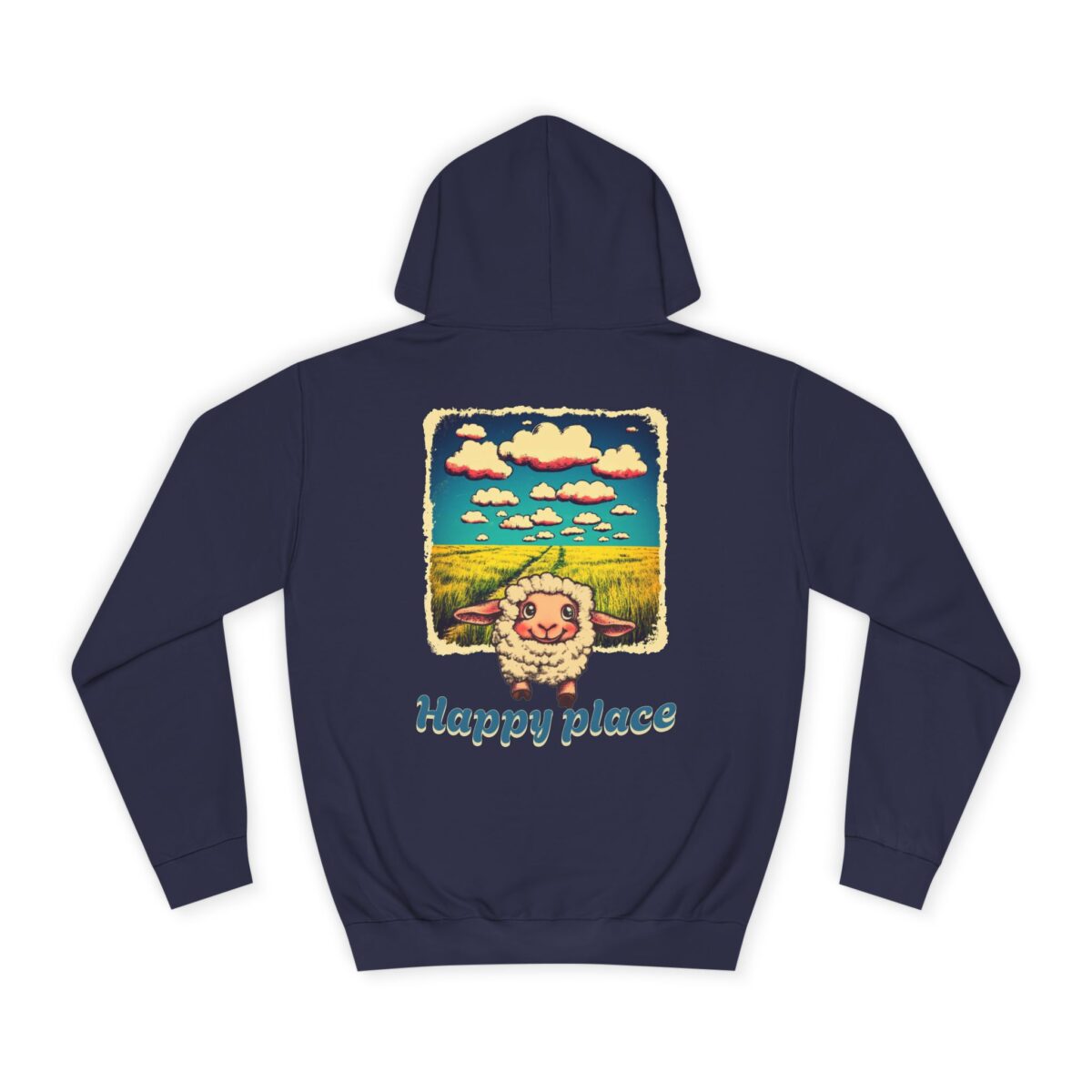 Happy place Unisex College Hoodie - Image 30