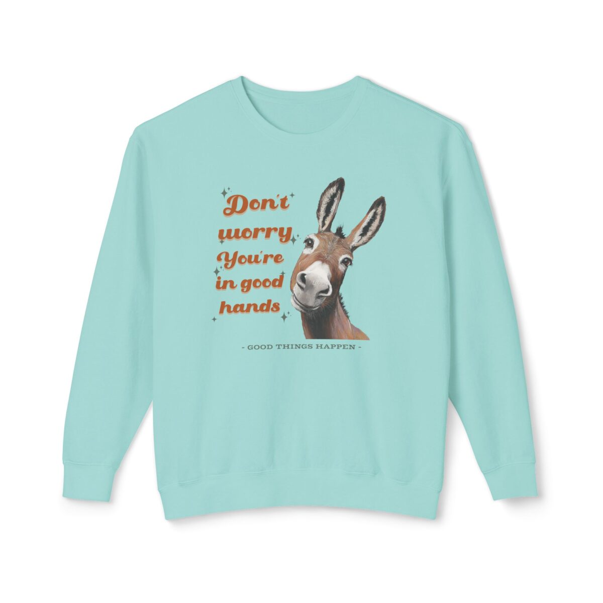 You're in good hands Unisex Lightweight Crewneck Sweatshirt - Image 21