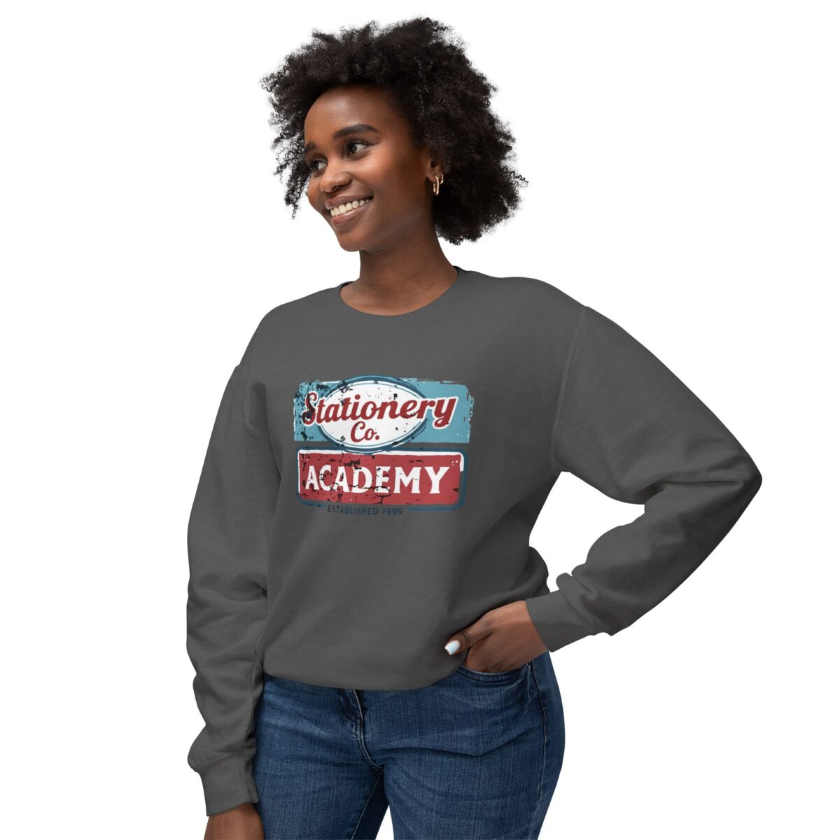 Vintage Sign Unisex Lightweight Crewneck Sweatshirt - Image 19