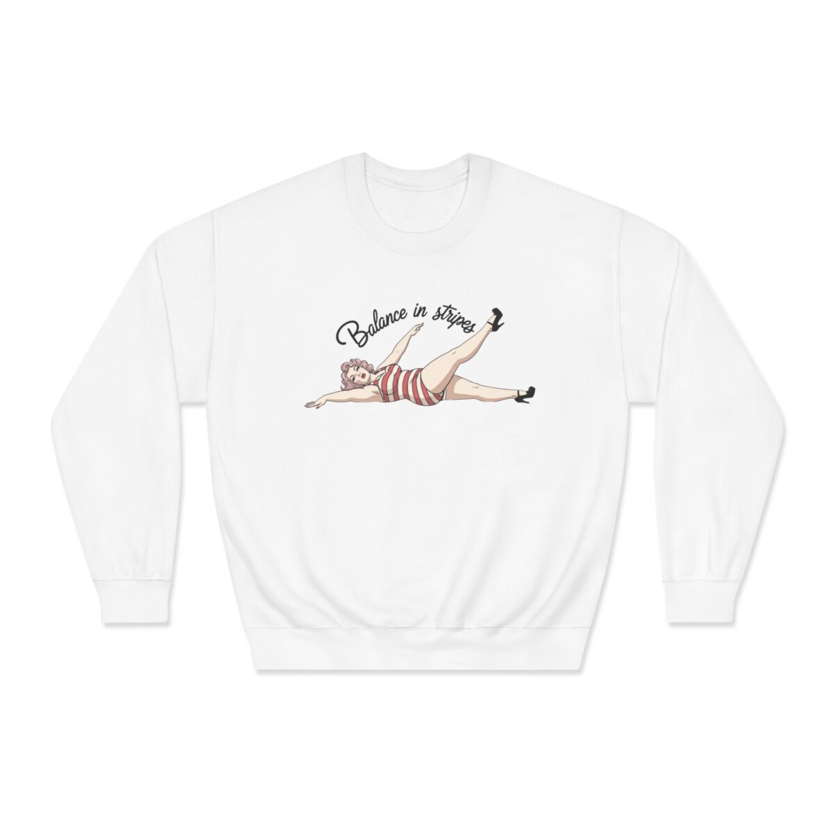 Balance in Stripes Unisex DryBlend® Crewneck Sweatshirt
