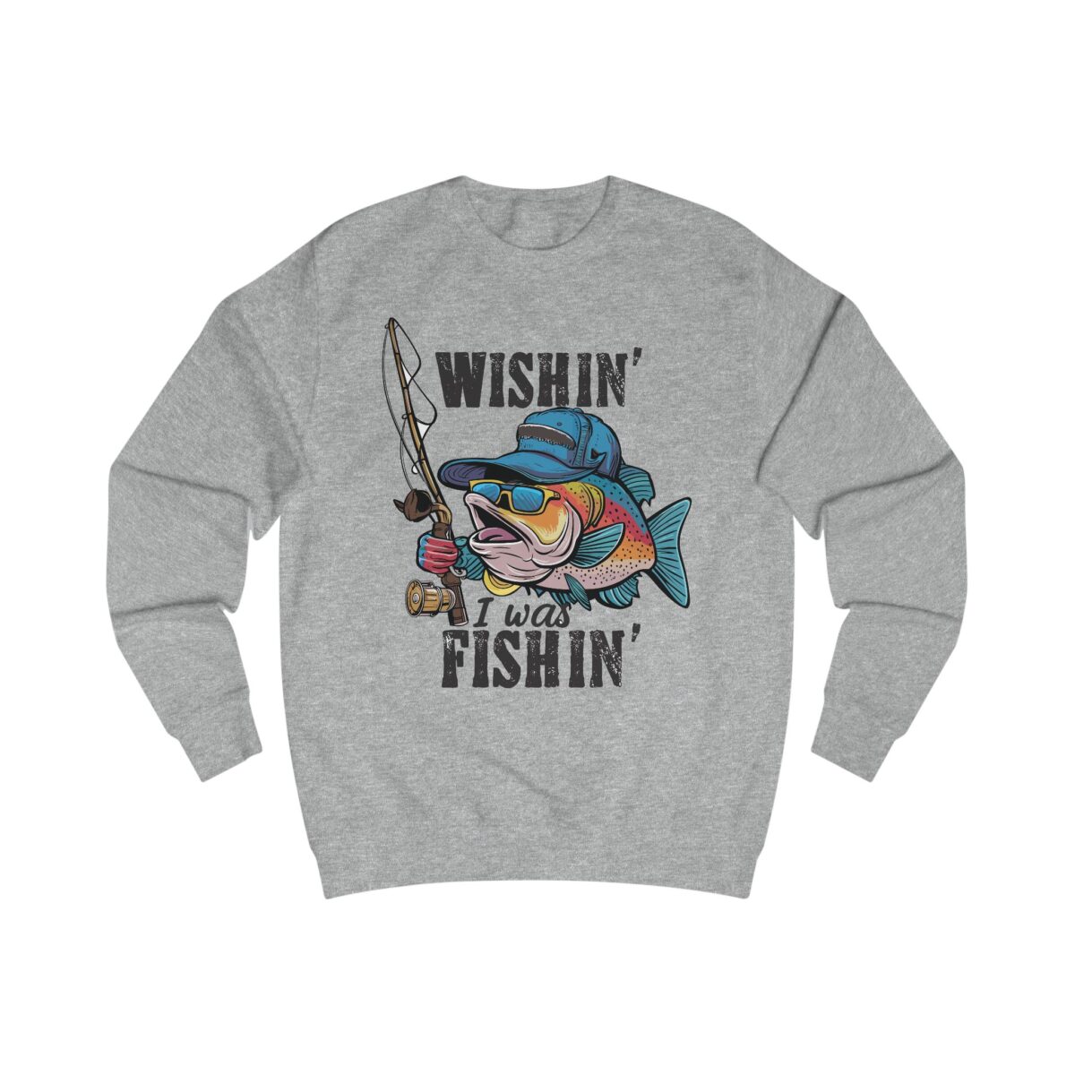 Wishin' I was Fishin' Unisex Sweatshirt - Image 7
