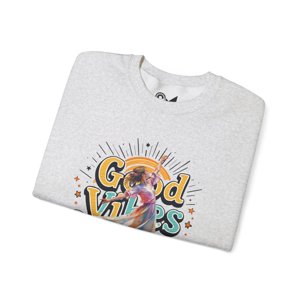Good vibes only Unisex Heavy Blend™ Crewneck Sweatshirt - Image 3