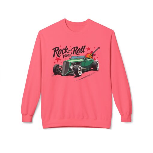 Rock & Roll Vibes Unisex Midweight Softstyle Fleece Crewneck Sweatshirt - Image 41