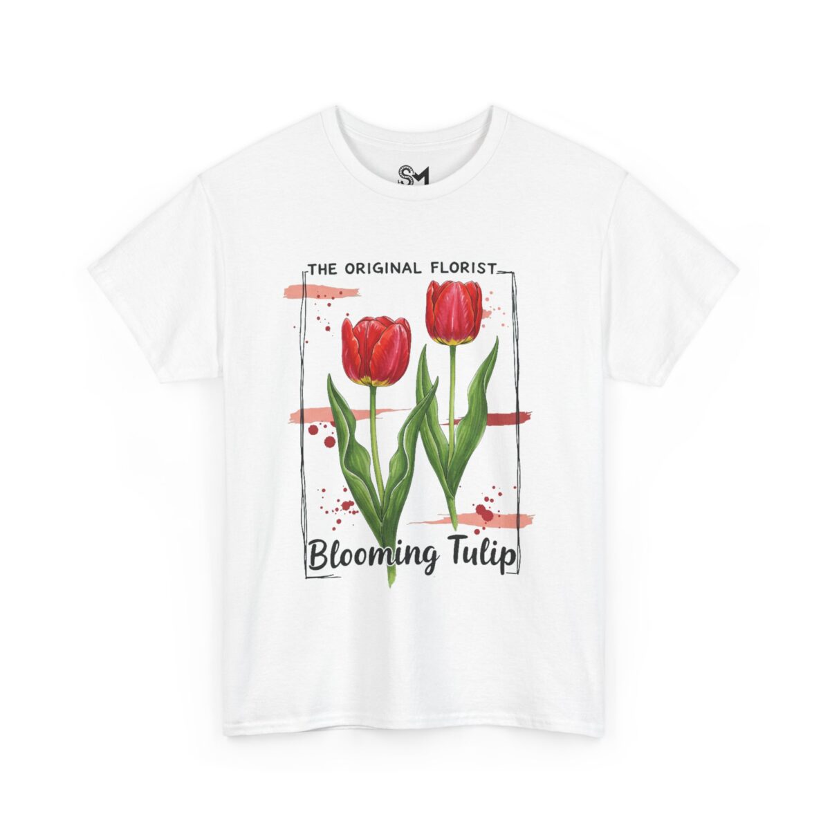 Blooming Tulip Unisex Heavy Cotton Tee - Image 3