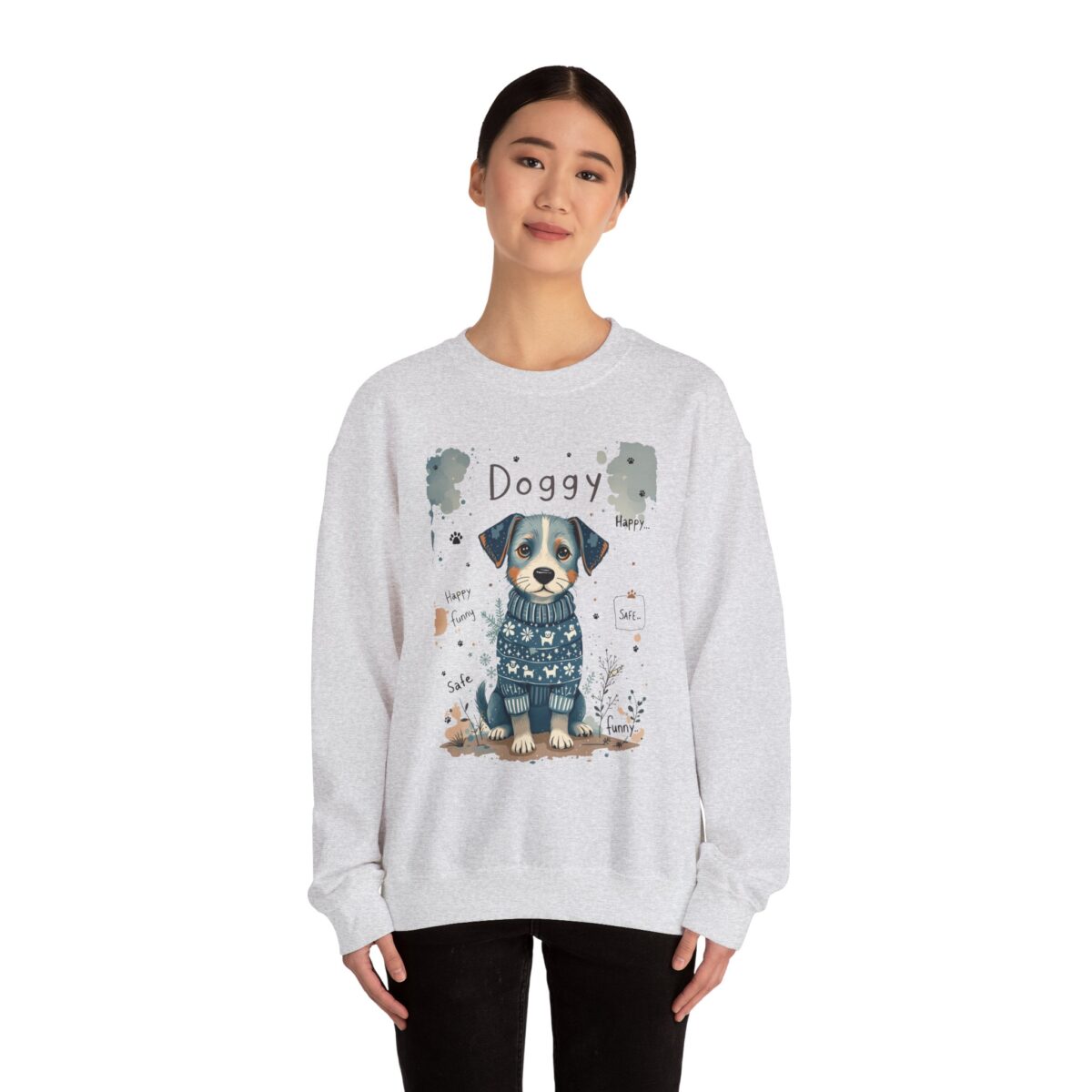 Doggy fun, safe Unisex Heavy Blend™ Crewneck Sweatshirt - Image 8