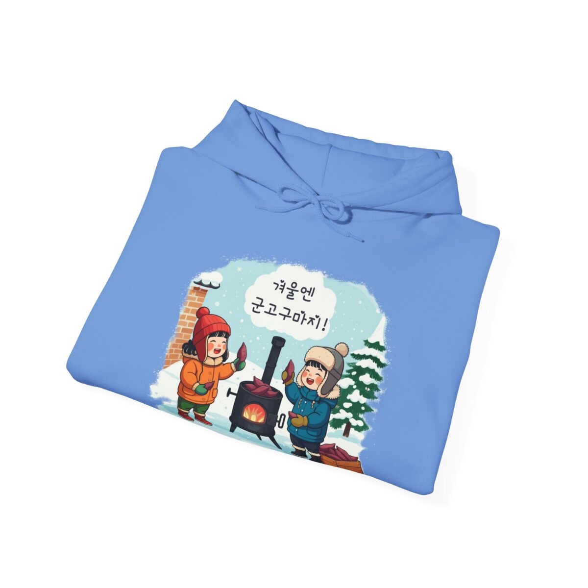 In winter, it's all about roasted sweet potatoes! Unisex Heavy Blend™ Hooded Sweatshirt - Image 24