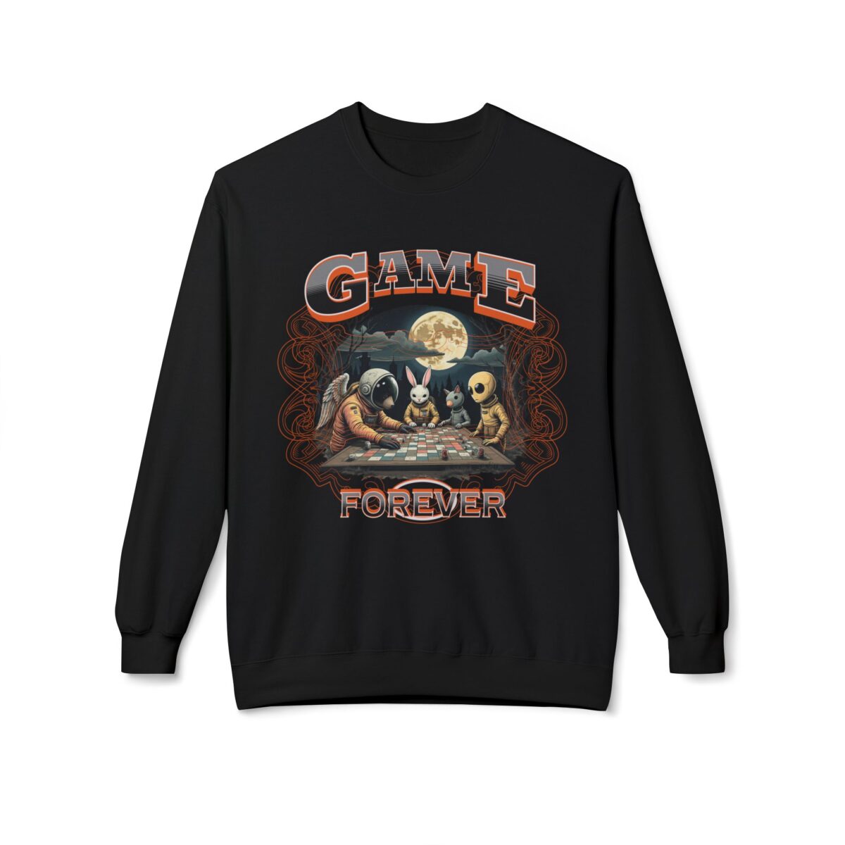 Game forever Unisex Midweight Softstyle Fleece Crewneck Sweatshirt - Image 5