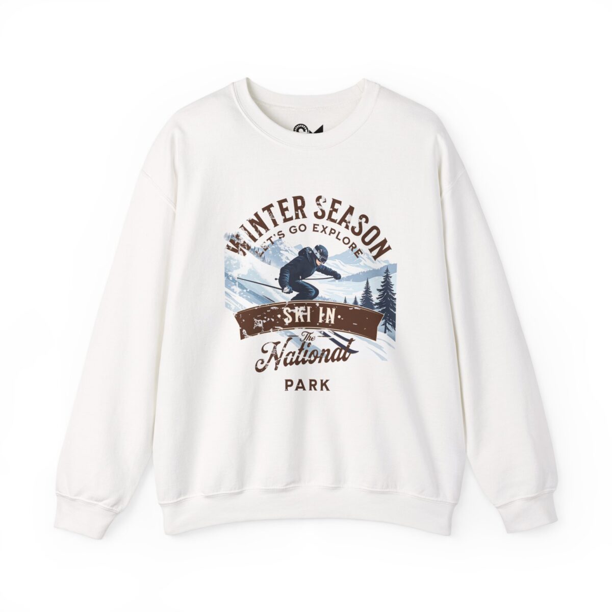 Ski in the national park Unisex Heavy Blend™ Crewneck Sweatshirt