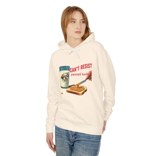 Can't resist peanut butter Unisex Lightweight Hooded Sweatshirt - Image 3