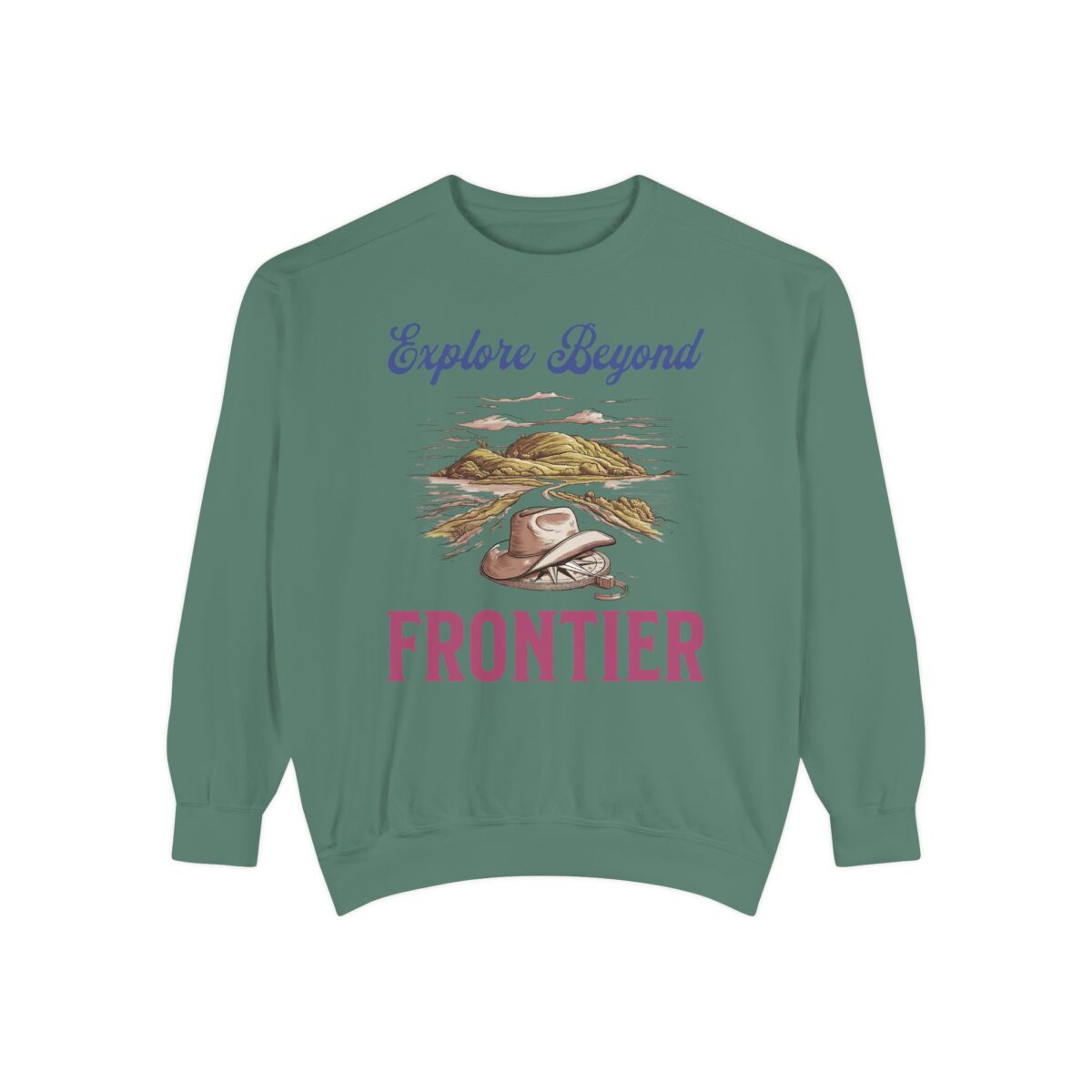 Explore beyond Unisex Garment-Dyed Sweatshirt - Image 9