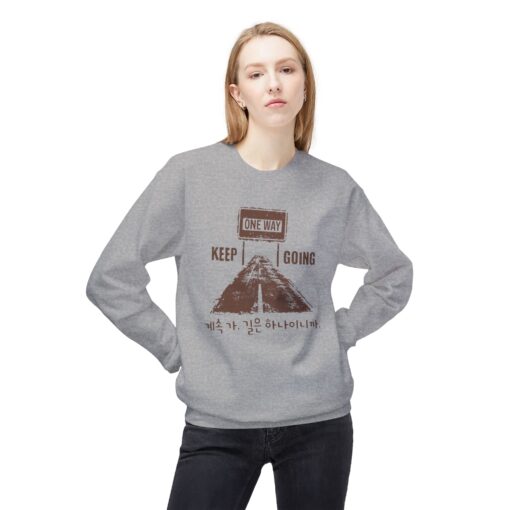 One way, keep going II Unisex Midweight Softstyle Fleece Crewneck Sweatshirt - Image 15