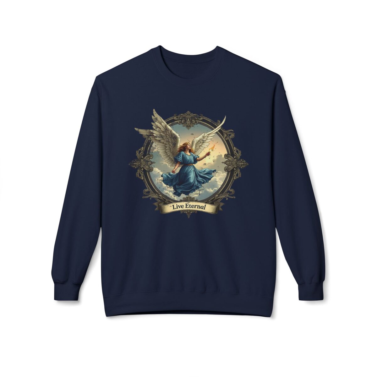 Live eternal Unisex Midweight Softstyle Fleece Crewneck Sweatshirt - Image 9