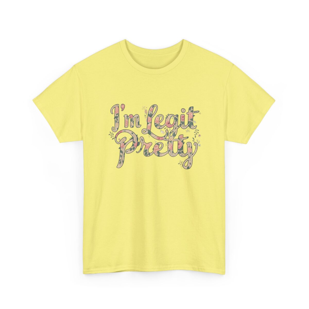 I'm legit pretty Unisex Heavy Cotton Tee - Image 19