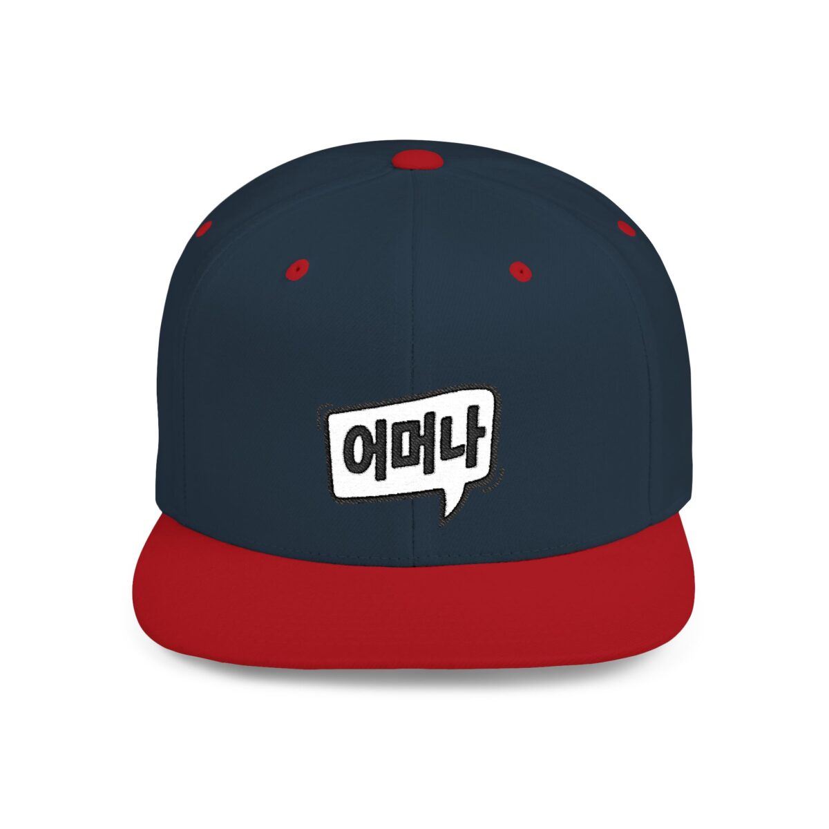 Oh my goodness Korean Language Flat Bill Snapback Hat - Trendy Street Style Cap