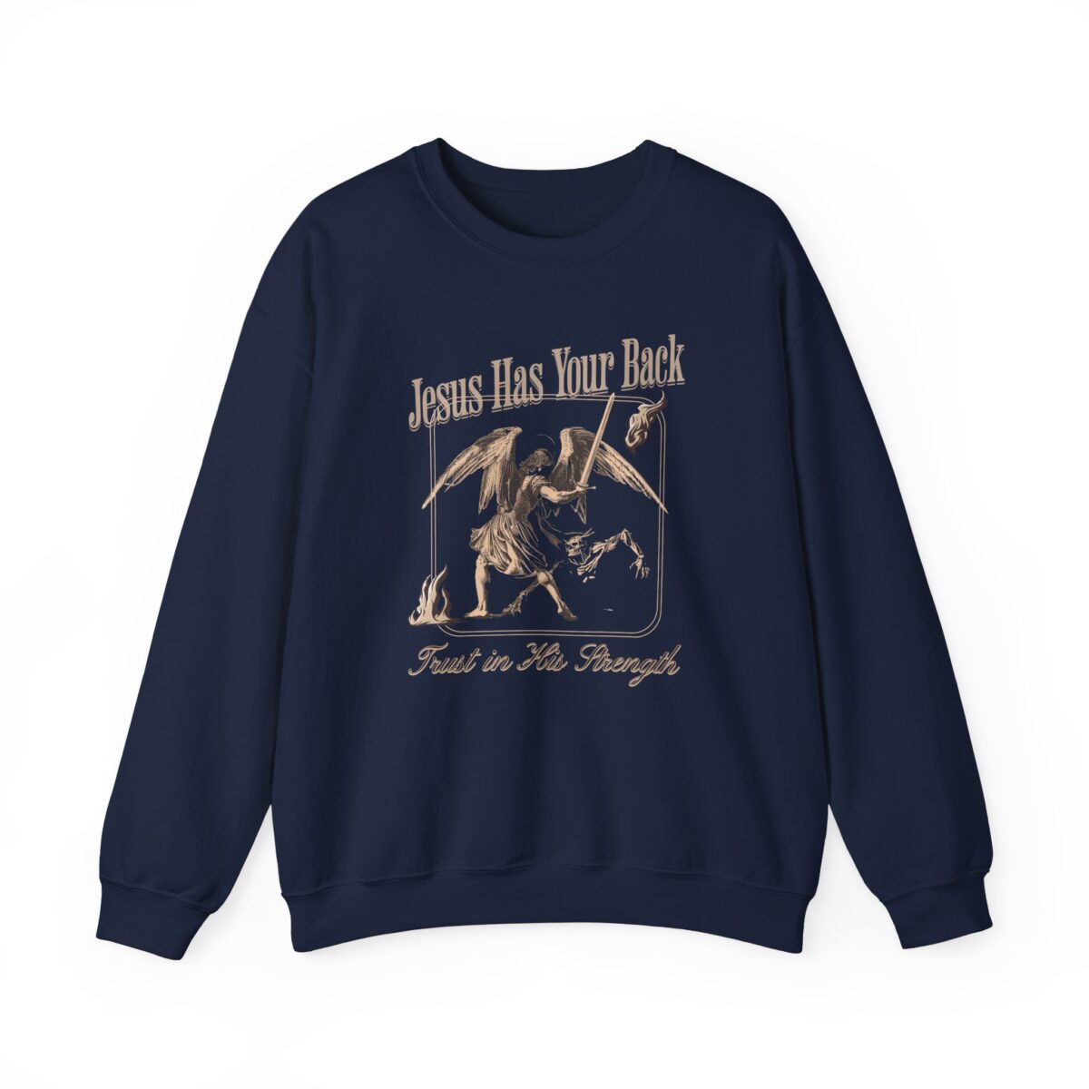 Jeseu has your back Unisex Heavy Blend™ Crewneck Sweatshirt - Image 17