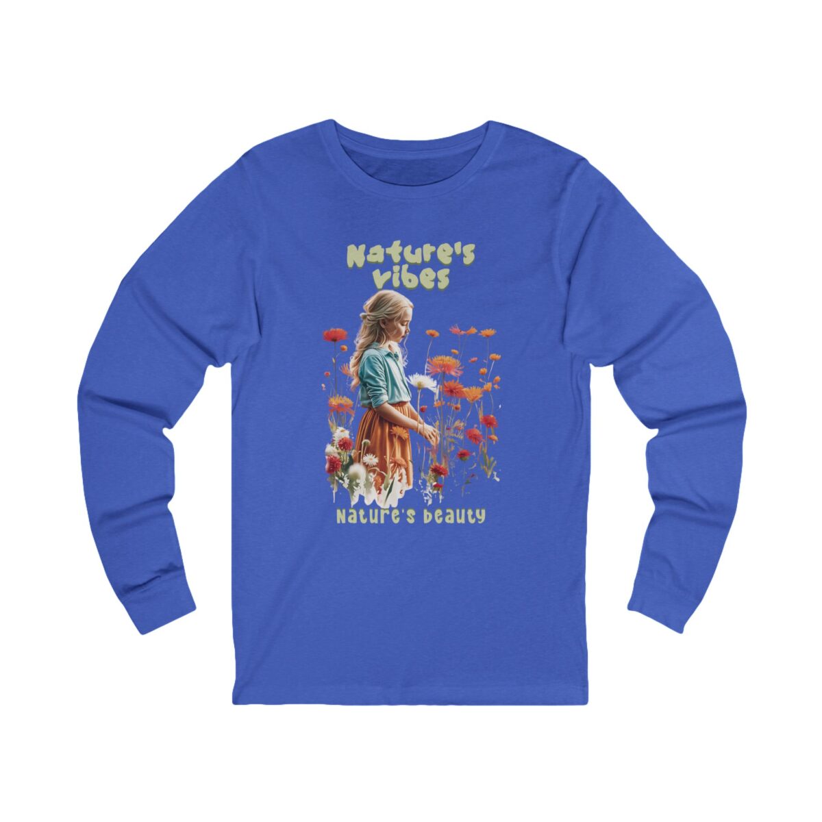 Nature's Vibes Unisex Jersey Long Sleeve Tee - Image 13