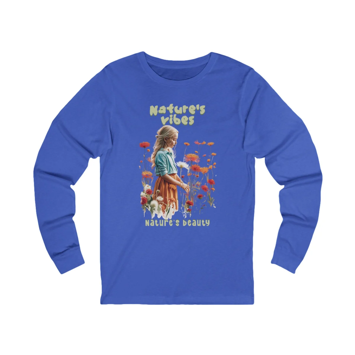 Nature's Vibes Unisex Jersey Long Sleeve Tee - Image 13