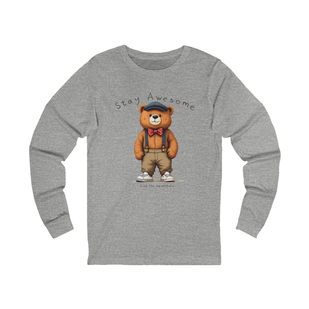 Stay Awesome Unisex Jersey Long Sleeve Tee - Image 3