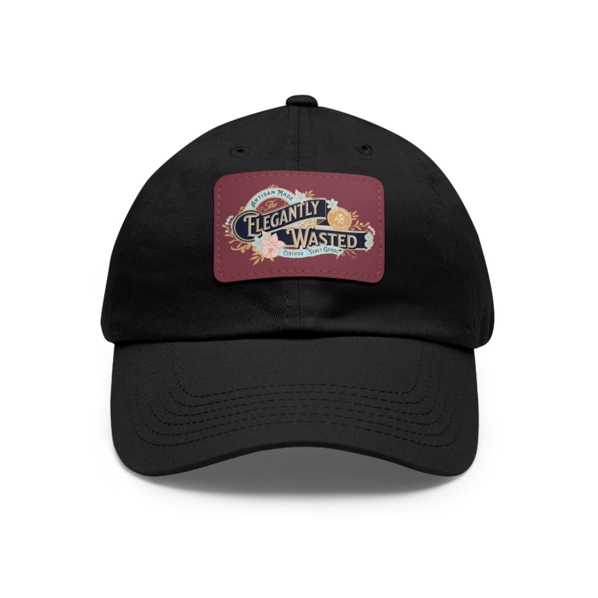 Elegantly wasted Hat with Leather Patch (Rectangle) - Image 9