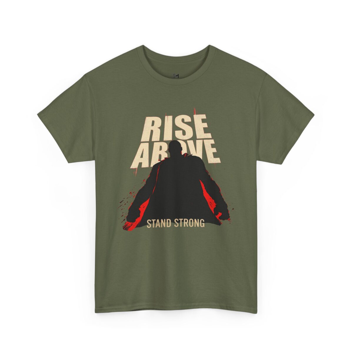 Rise above Unisex Heavy Cotton Tee - Image 7