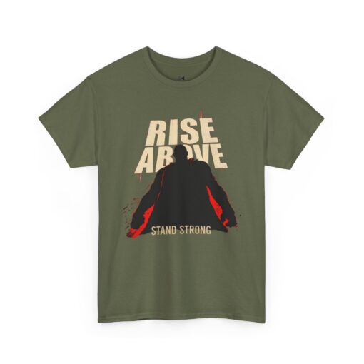 Rise above Unisex Heavy Cotton Tee - Image 7