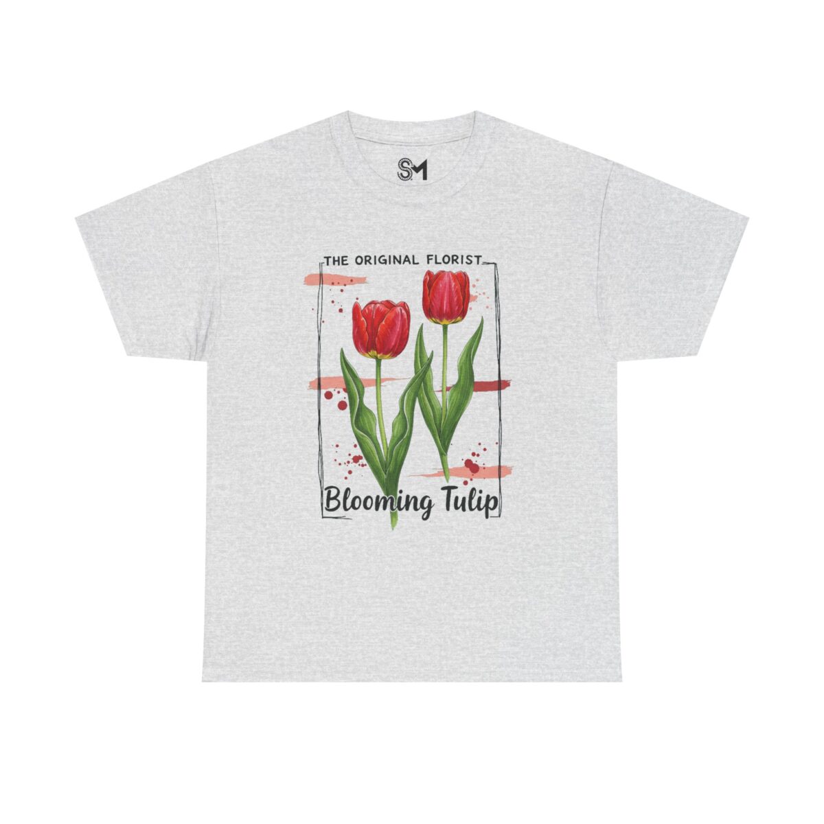 Blooming Tulip Unisex Heavy Cotton Tee - Image 5