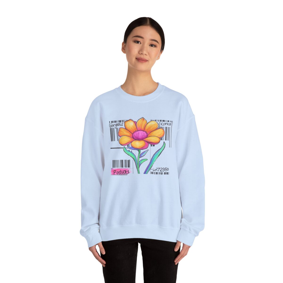 Gorgeous Flower Graphic Sweatshirt | Unisex Crewneck for All Seasons - Image 24