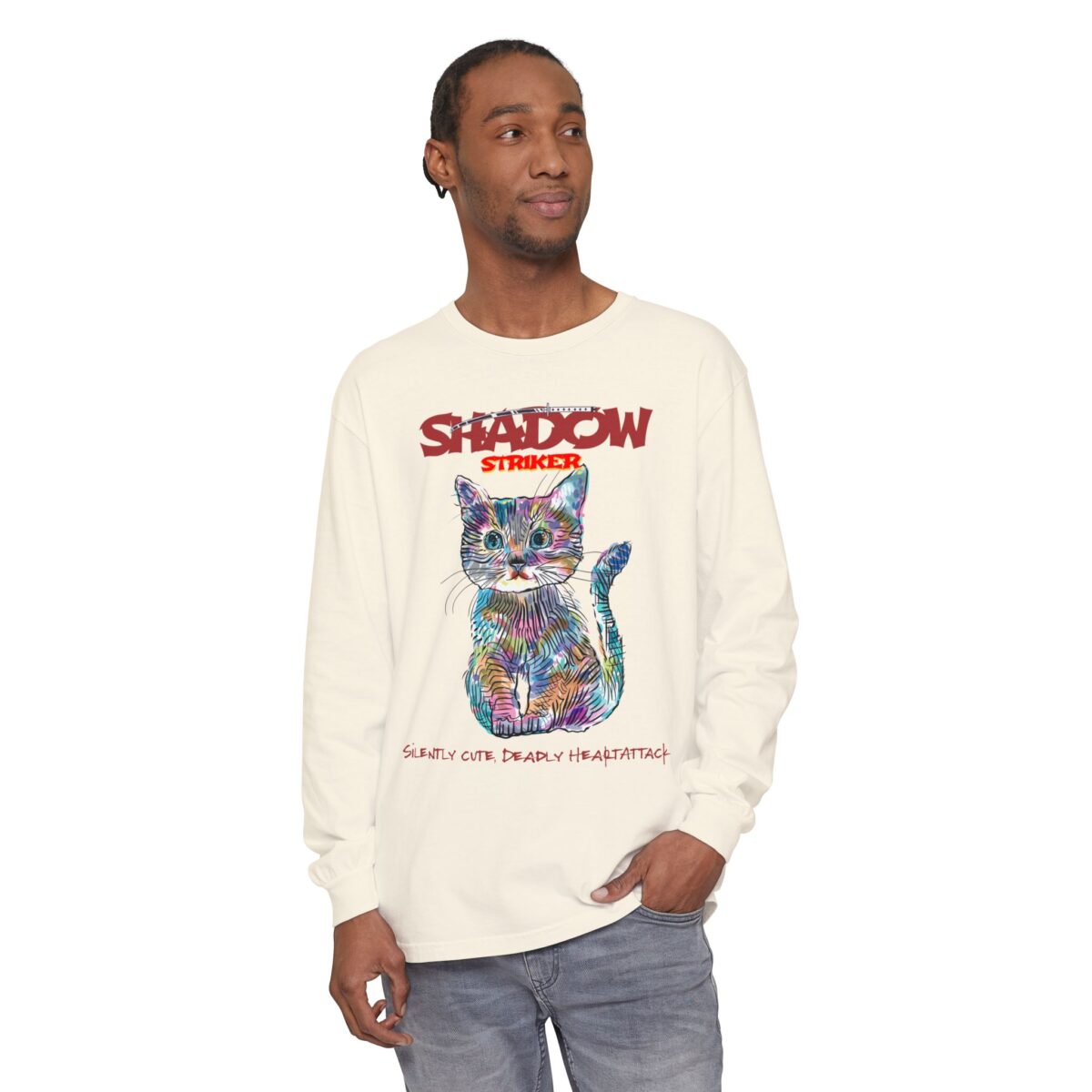 Shadow Striker Unisex Garment-dyed Long Sleeve T-Shirt - Image 15