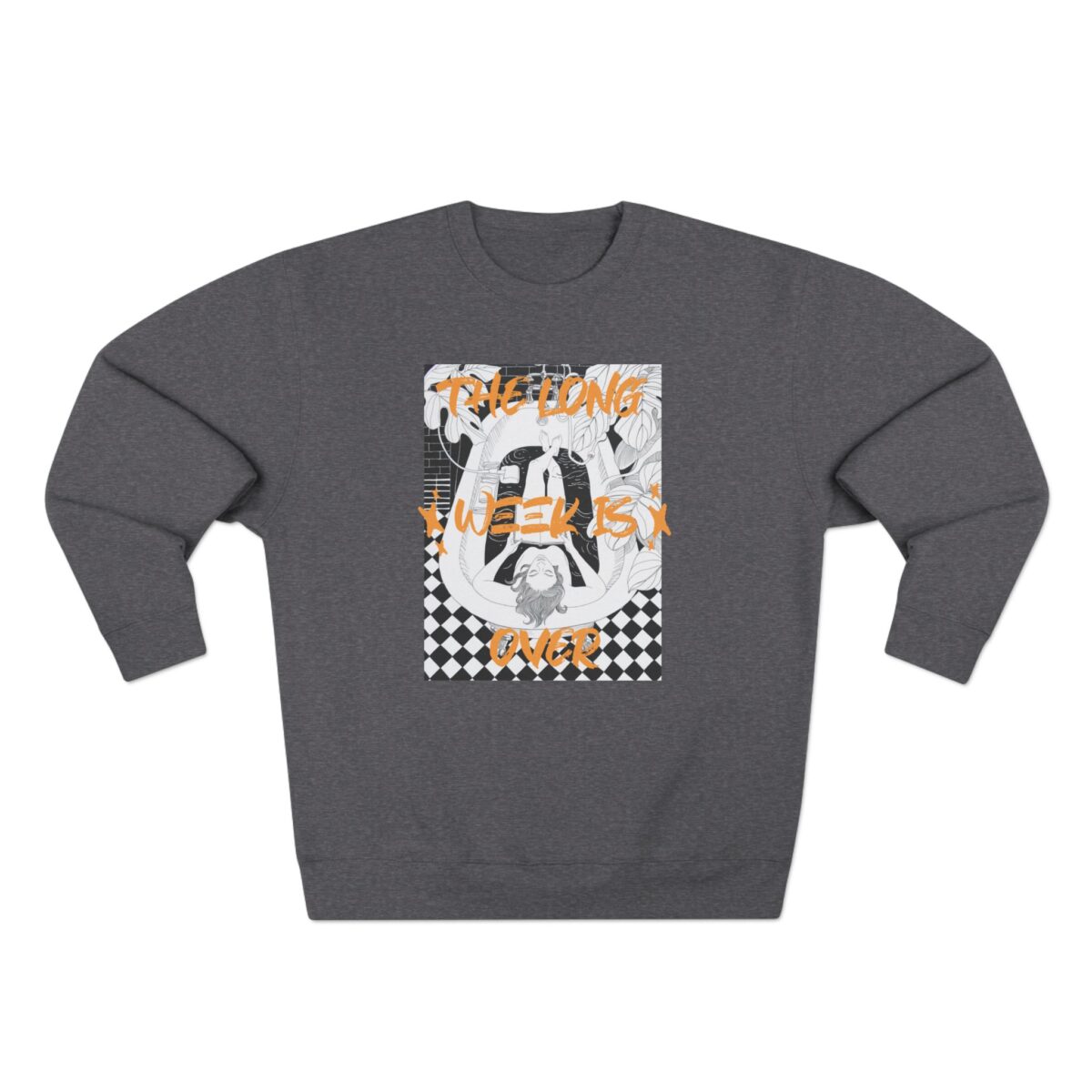The Long week is over Unisex Crewneck Sweatshirt - Image 5