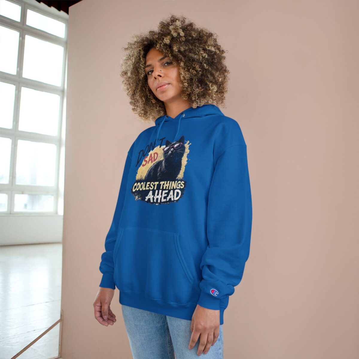Don't be sad Champion Hoodie - Image 20
