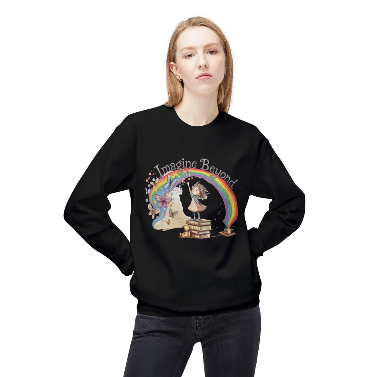 Imagine beyond Unisex Midweight Softstyle Fleece Crewneck Sweatshirt - Image 7