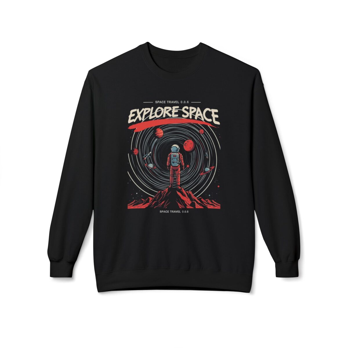 Explore space Unisex Midweight Softstyle Fleece Crewneck Sweatshirt