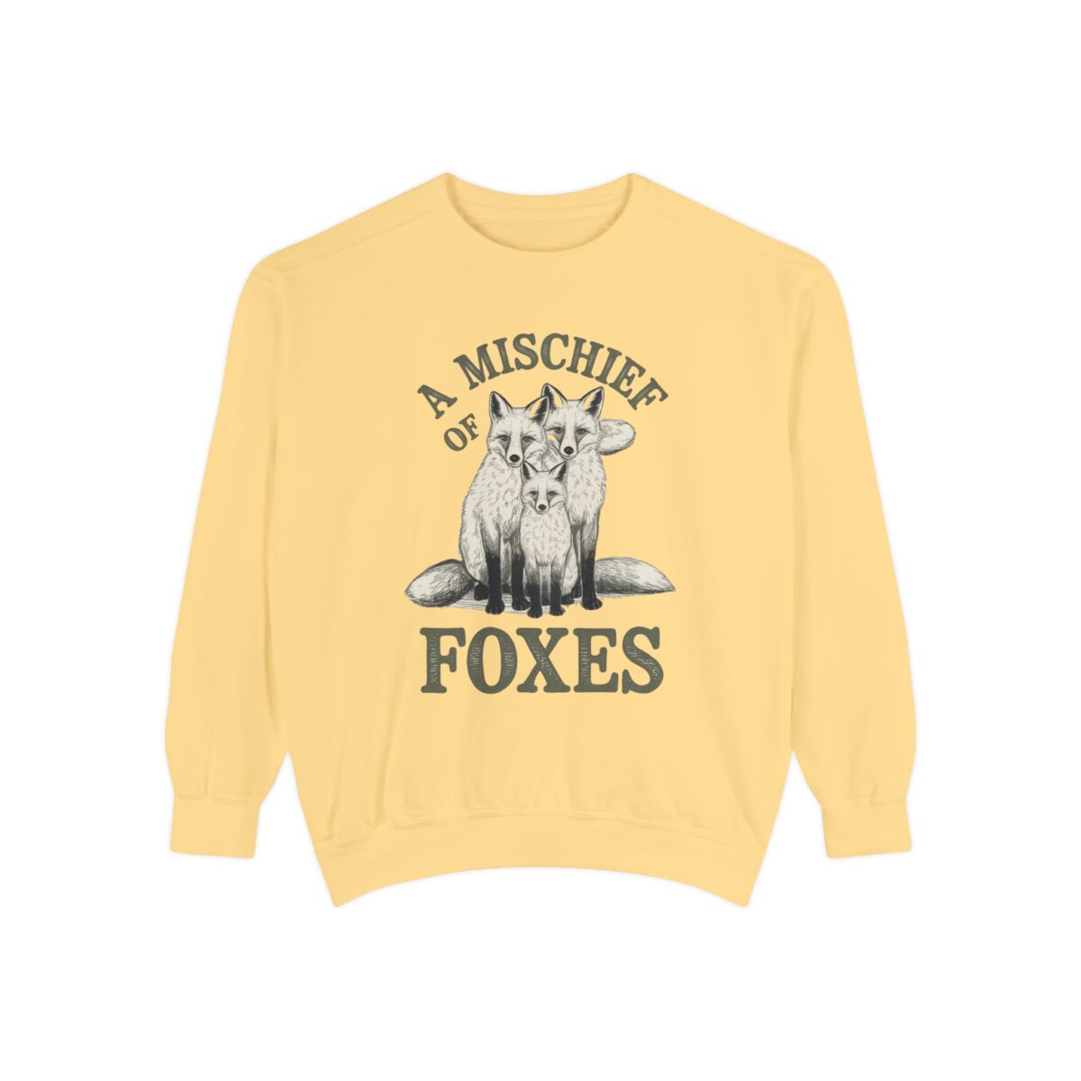 A mischief of Foxes Unisex Garment-Dyed Sweatshirt - Image 9