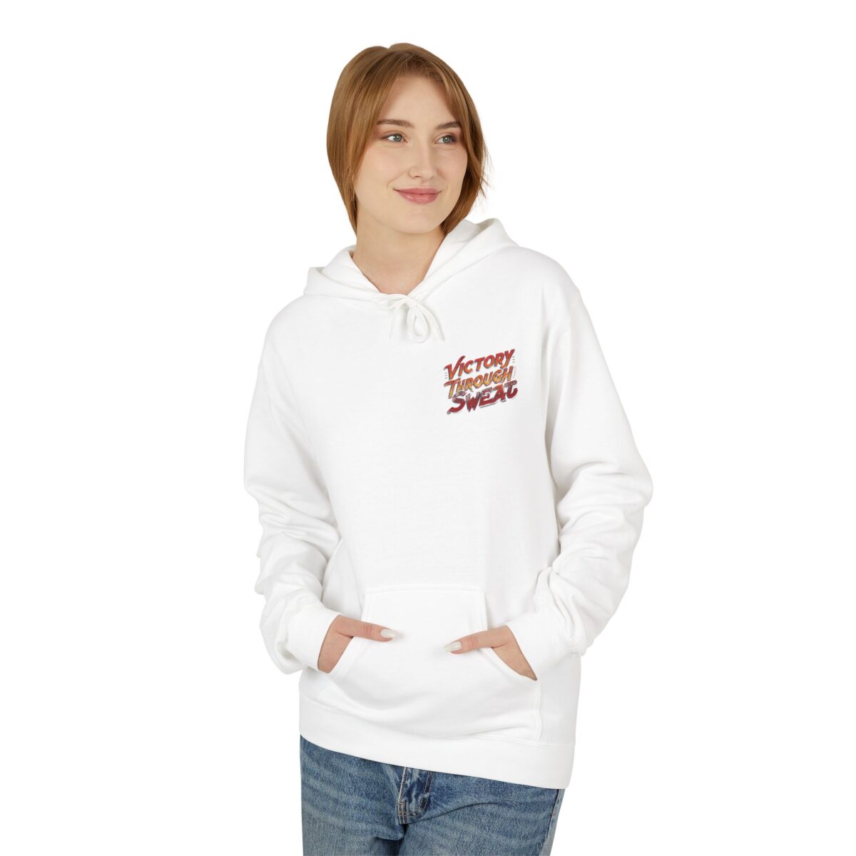 Victory through sweats Unisex Midweight Softstyle Fleece Hoodie - Image 3