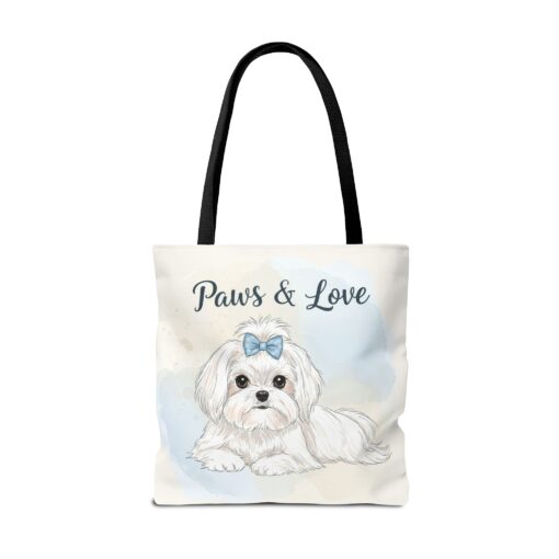 Paws & Love Dog Tote Bag - Cute Pet Lover's Carryall - Image 10