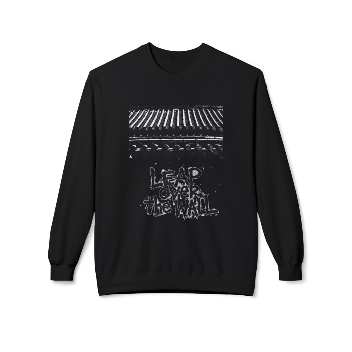 Leap over the wall  Unisex Midweight Softstyle Fleece Crewneck Sweatshirt