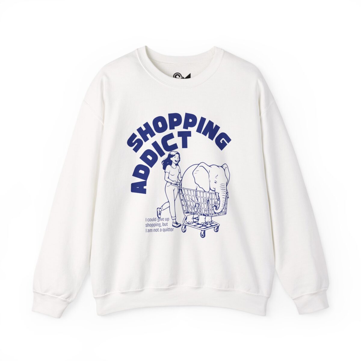 Shopping addict Unisex Heavy Blend™ Crewneck Sweatshirt