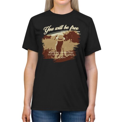 You will be free Unisex Triblend Tee - Image 11