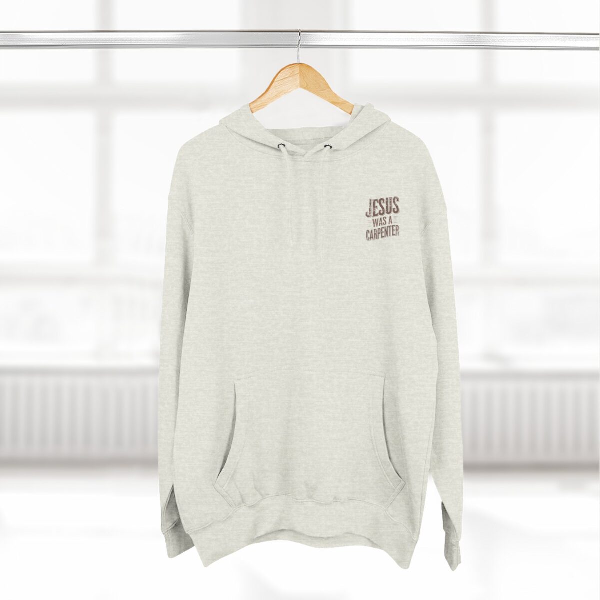 Jesus was a carpenter Three-Panel Fleece Hoodie - Image 28