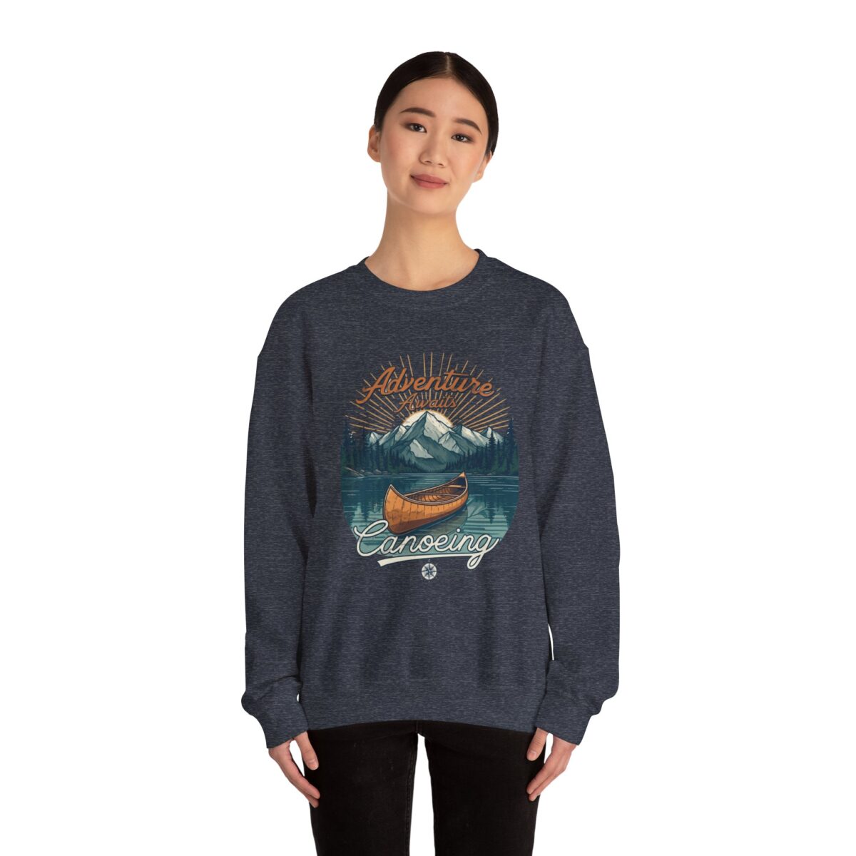 Canoeing Unisex Heavy Blend™ Crewneck Sweatshirt - Image 24